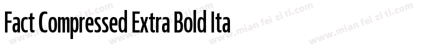 Fact Compressed Extra Bold Italic字体转换